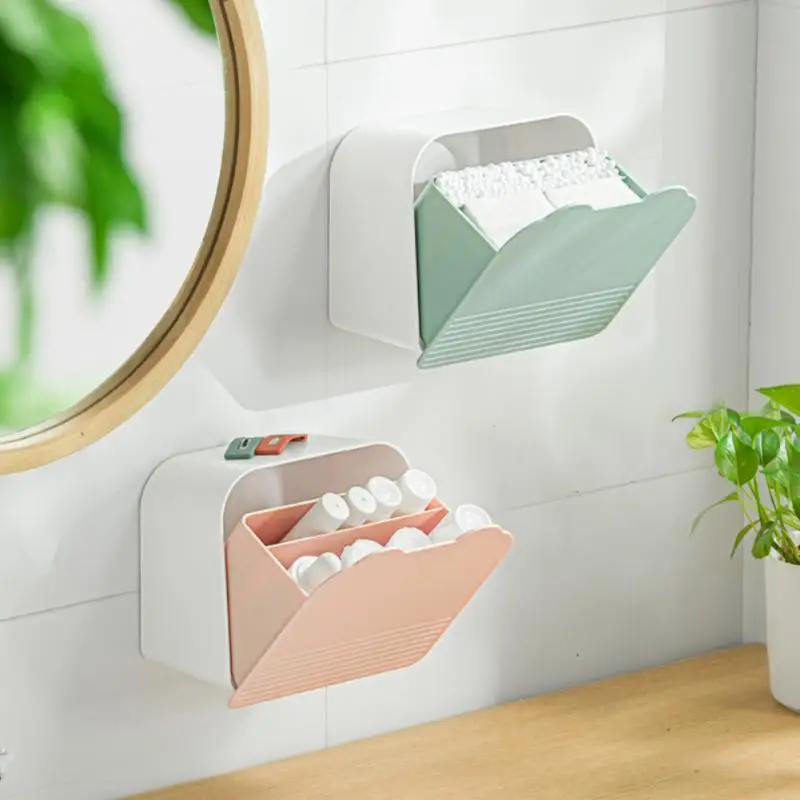 Toilet Organizer Adhesive Large Storage Box Sanitary Napkin Organizer