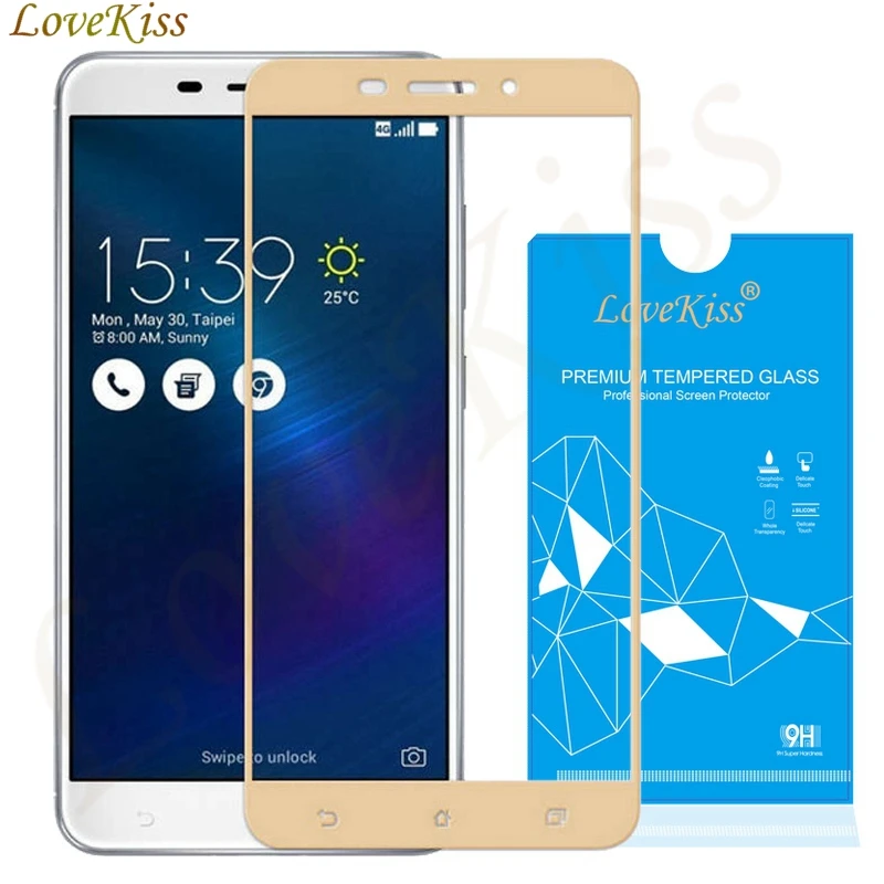 

9H 2.5D Full Cover Tempered Glass For Asus Zenfone 3 Laser ZC551KL 5.5inch Case 3 Laser ZC551KL Z01BD Screen Protector Film