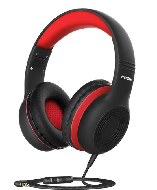 Cuimeng Wired Kids Headphones Foldable Adjustable Wired Headphone With 3 5mm Audio Jack And Microphone KZ0756