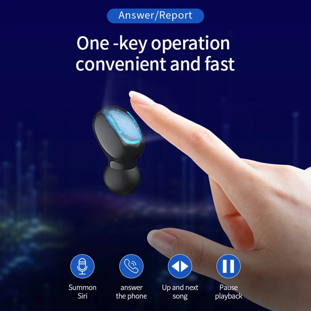 Q67 TWS Wireless Earbuds 3D Stereo Mini Bluetooth Earphone Waterproof Earphones Auto Pairing Headset with Dual Mic Sports 5.0