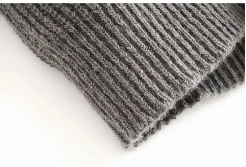 Hcless осенний женский шерстяной кардиган с v-образным вырезом свободный свитер Повседневный свитер