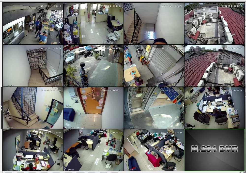 LOOSAFE Outdoor video surveillance Security Camera Kit System HD CCTV DVR 16PCS 5.0 MP IR POE Surve