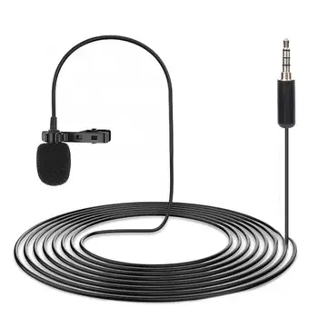 

Mini Portable Lapel Lavalier Clip On Capacitance Microphone for Phone Interview Recording Wireless Microphone