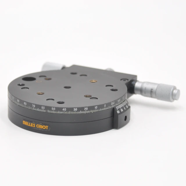 $US $123.50 MELLES GRIOT LR90 manual optical precision 360-degree rotating table fine-tuning sliding table aluminum alloy