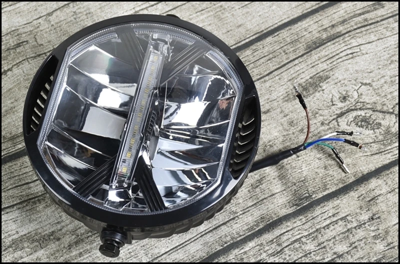 Universal Motorcycle Modern retro style modification LED headlight driving light CR150 AC300 502