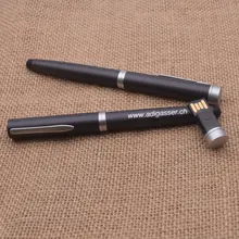 Металлическая шариковая ручка диск USB флеш-накопитель 2,0 64 ГБ 32 ГБ флеш-накопитель флеш-накопители Usb для фотографии(10 шт. бесплатный логотип