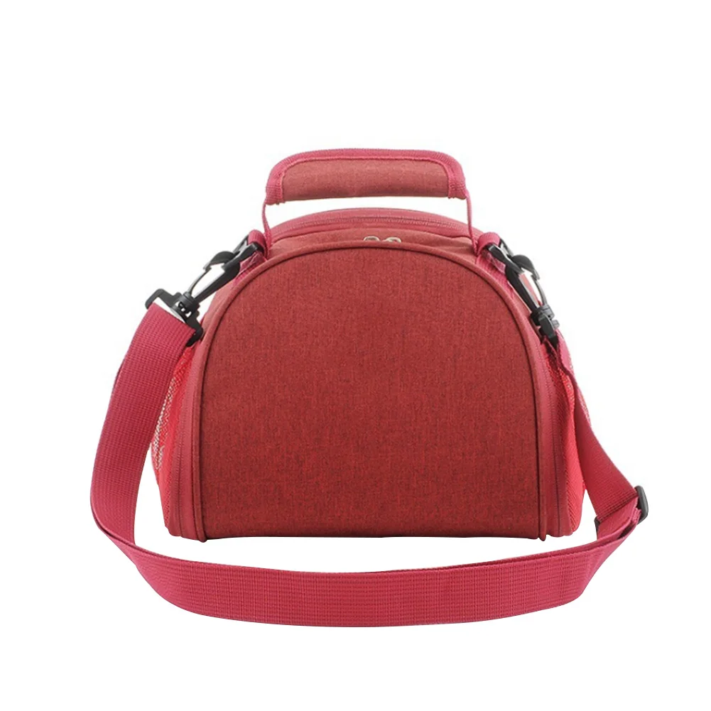 

Fashion Adjustable Strap Portable Carry School Thermal Waterproof Solid Shoulder Wear Resistant Storage Oxford Cloth Lunch Bag