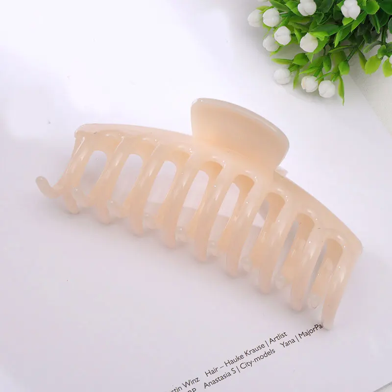 ladies head wraps 2020 New Claw Clip for Women Tough Colorful Plastic Hair Claw Large Size Hair Clamps  Crab for Hair Accessories for Hair hair clips for long hair Hair Accessories