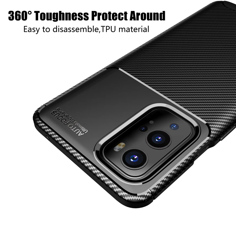 

For OnePlus 9 Pro Case Shockproof Bumper Soft Silicone Matte Carbon Fiber Back Cover One Plus 9 Pro Phone Case For OnePlus 9 Pro