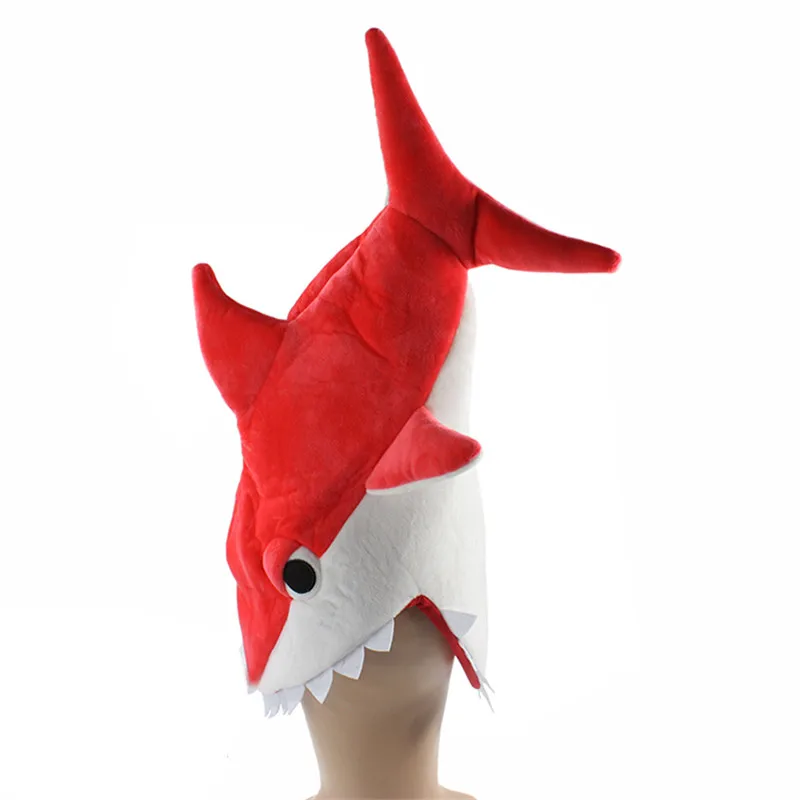Halloween-funny-originality-Aquarium-shark-piranha-fish-hat-plush-toy-Stuffed-Plush-Cap-Cosplay-Hat-for (2)