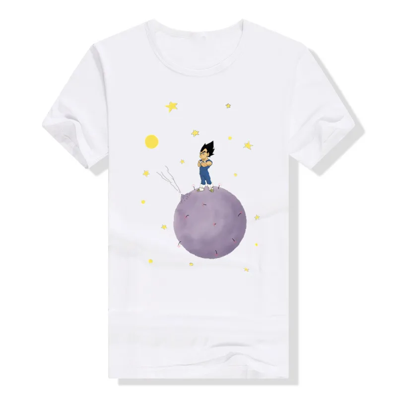 LYTLM, Camiseta, футболка с Драконий жемчуг детская одежда с драконом Z, футболка с Гоку Супер сайян Модальная Осенняя рубашка Маленького принца - Цвет: DX White