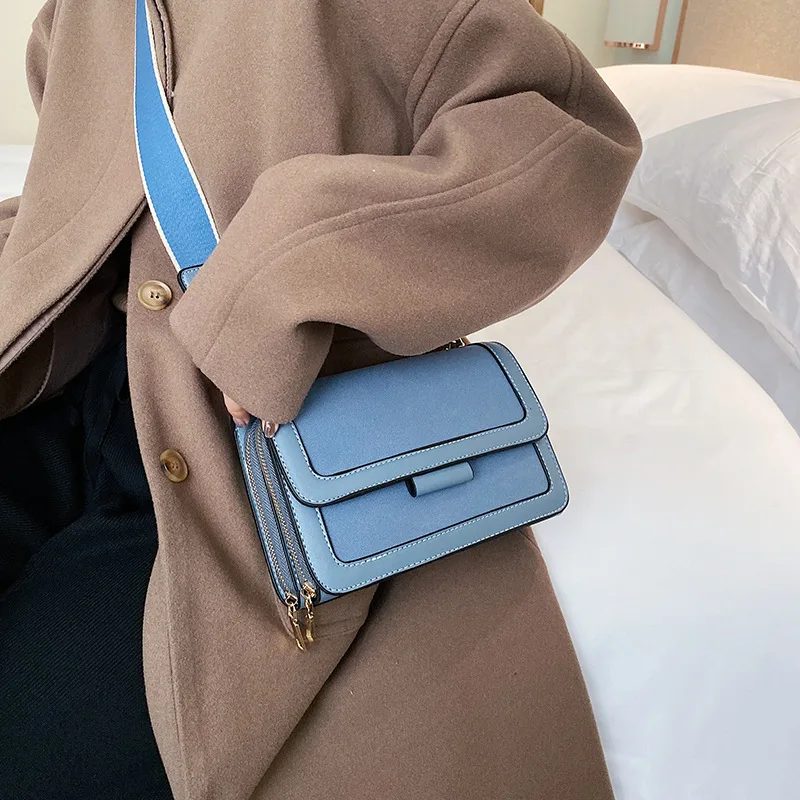 

CHIC Hong Kong Style Bag Women's 2019 Autumn And Winter New Style Fashion Korean-style Retro Square Sling Bag Versatile Hong Kon