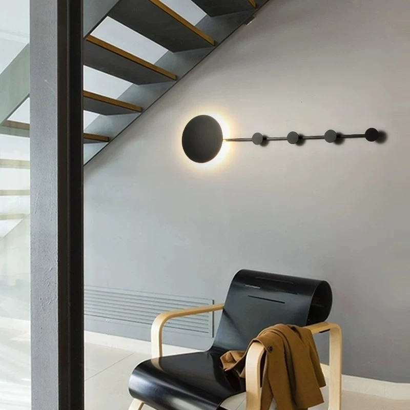 

New Postmodern simple creative wall light led bedroom bedside decoration Nordic designer living room corridor hotel wall lamps