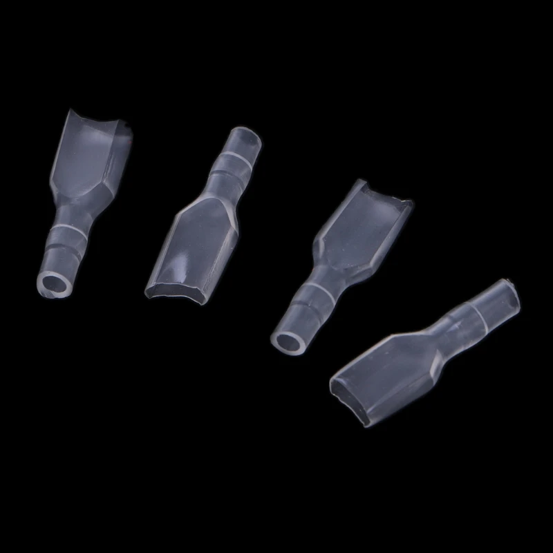 100 Sets 6.3mm Crimp Terminal Female Spade Connector Splice With Case