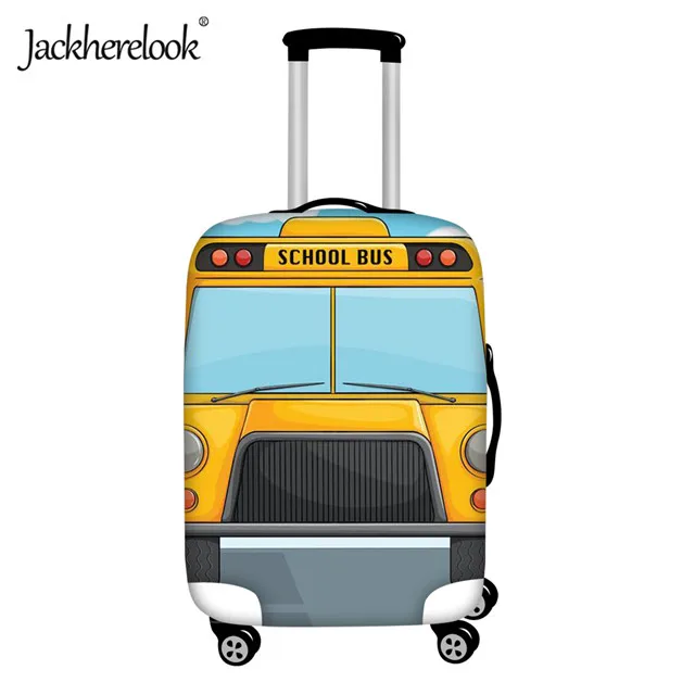 HN1311 Jackherelook Чехол для багажа желтый школьный автобус дорожный костюм чехол защитные чехлы эластичный чехол на колесиках защита от пыли и дождя - Цвет: HN1311