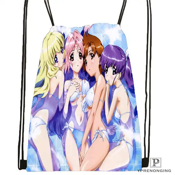 Drawstring Backpack CustomPillowcaseGirlsBravoEcchigaloreDrawstringBackpackBagforManWomanCuteDaypacKidsSatchel(черная спинка) 31x40 см#20180611-03-146 - Цвет: Drawstring Backpack
