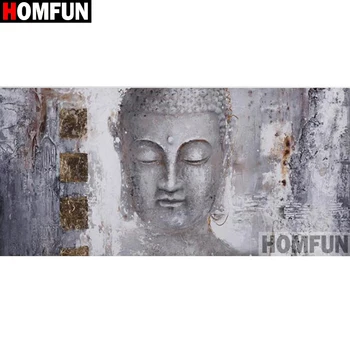 

HOMFUN Full Square/Round Drill 5D DIY Diamond Painting "Religious Buddha" 3D Embroidery Cross Stitch 5D Home Decor A27377