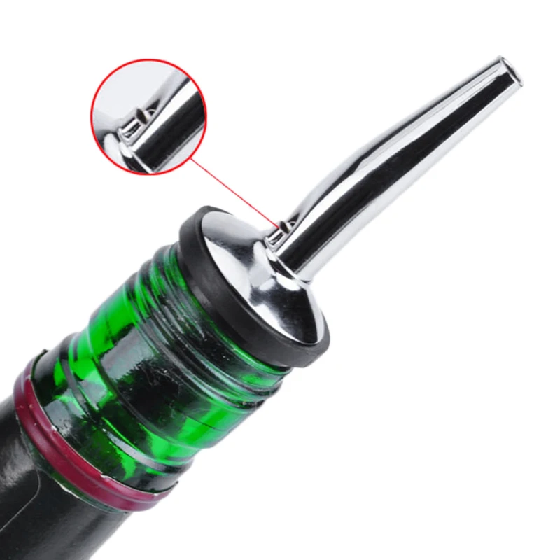 3/2/1pcStainless Steel Wine Stopper Bottle Pourer Nozzle Olive Oil Wine Dispenser Mouth Levert For Whisky Cocktail Bar Accessory images - 6