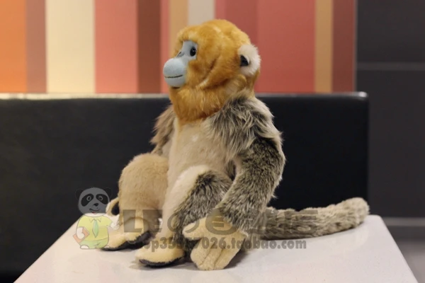 Plush toys doll golden blue face monkey 