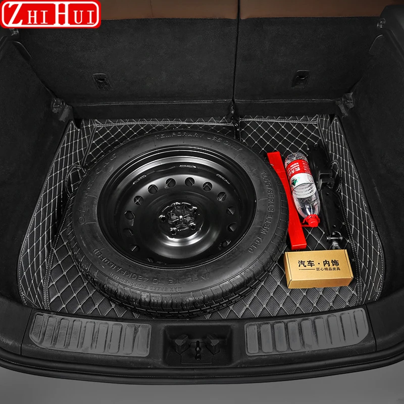 Car Styling Cargo Liner Trunk Mat Spare Wheel Pad Shock Damping For Geely Atlas 2018 2019 2020 2021 Accessories |