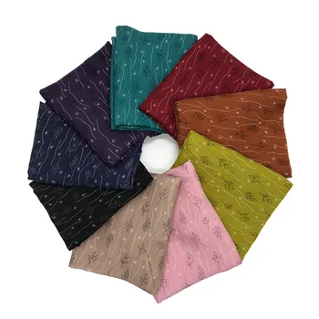 

New Fashion simple style Print Headscarf Muslim Hijabs Viscose Shawl Lady Winter Autumn Long Scarf High Quality Female Shawl