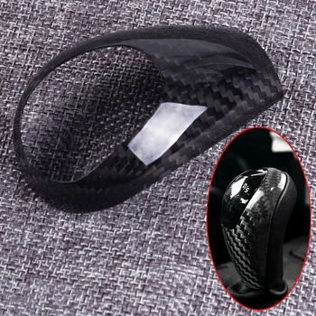 

DWCX ABS Carbon Fiber Style Car Gear Shift Knob Cover Sticker Trim Fit for BMW M3 M5 M6 2006
