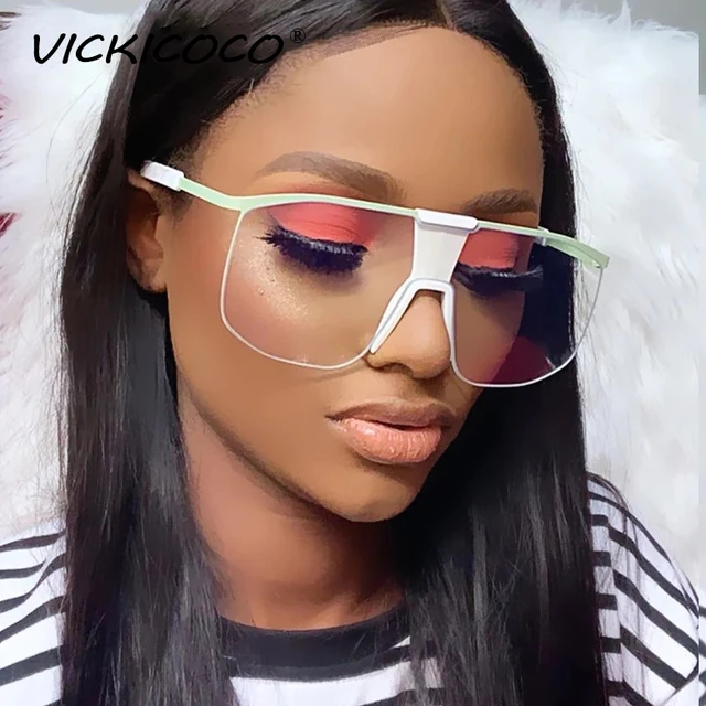 Vintage Oversized Shield Sunglasses for Retro Style Lovers Unisex - Image 2
