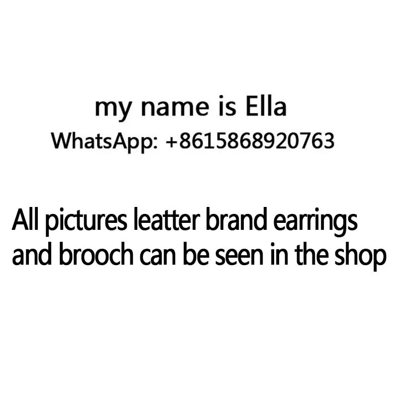

Oorbellen Fashion Jewelry Statement Earring Crysatl Drop Earrings For Women Letter Brand Earring Wedding Party Gifts Wholesale