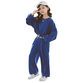 

Kids Clothes Girls Patchwork Clothes For Girls Sweatshirt + Pants Outfit For Girls Casual Style Children's Costume 6 8 10 12 14