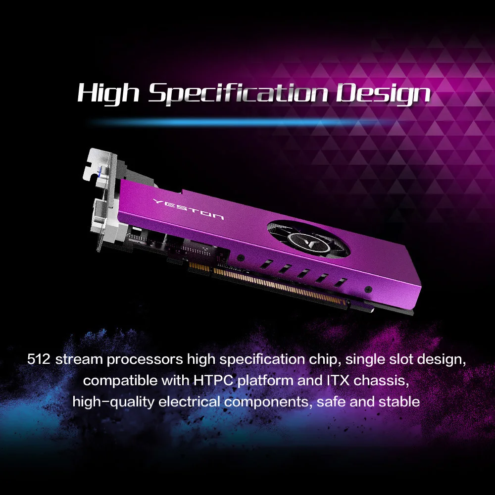 Видеокарта Yeston Radeon RX550 4 Гб GDDR5 6000 МГц|Графические карты| |