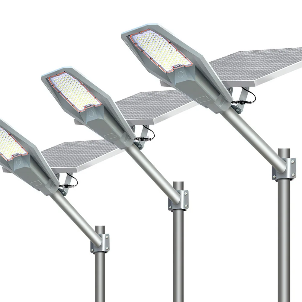 Solar Garden Lights LED Street Lamp Solar Led Light Outdoor 100W 200W 300W 400W Solar Panel Lamps with Remote Sunlight Led Street Lights for Garden Yard Road