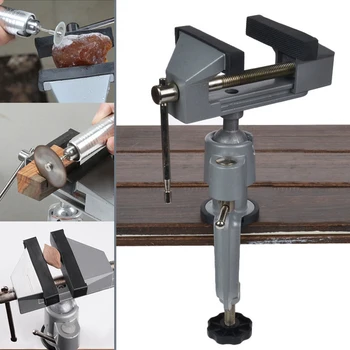 

Universal Multi Angle Swivel Table Vice Clamp-on Grinder Bench Vise Electric Drill Holder Tool LKS99
