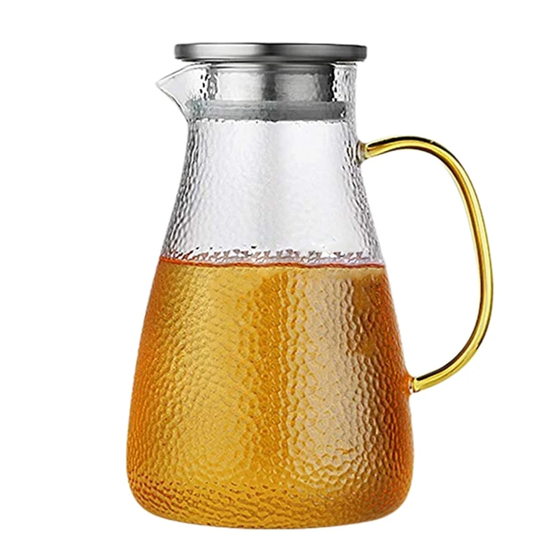 

ABUI-New Quality Heat Resistant Glass Teapot Cooling Kettle Tea Set Puer Kettle Teacup Glass Teapot Convenient Office Tea Pot