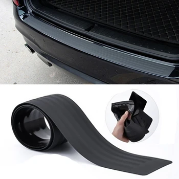

Sikeo Car Trunk Threshold Protector Strip Door Sill Stickers PV Rubber Body Tape Anti Scratch Scuff Protective Film Bump Plate