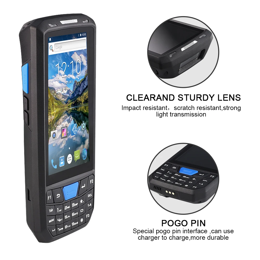 Rugged industrial Handheld android pda device mobile computer 1d 2d