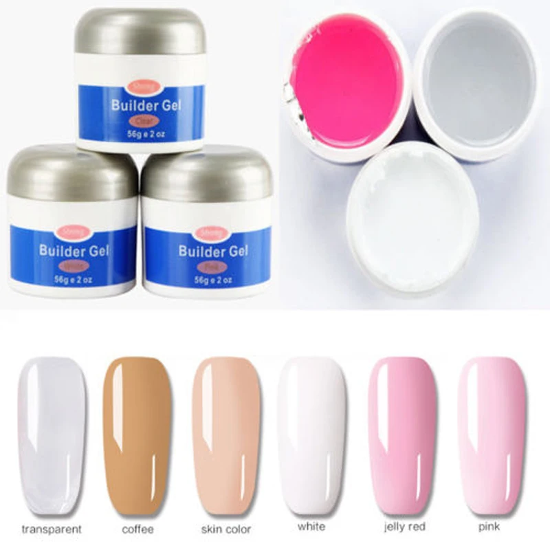 

Hot Nail Gel Soak Acrylic Poly Nail Gel Pink White Crystal UV LED Generator Gel Extends the Width of Quick Dry Nail Gel