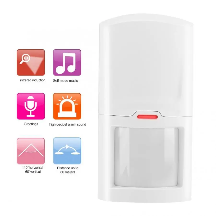 

Sirene Alarme Sirena Alarma Wireless Security Alarm System 1 Sound Light Siren 1 Infrared Sensor Detector Sound new