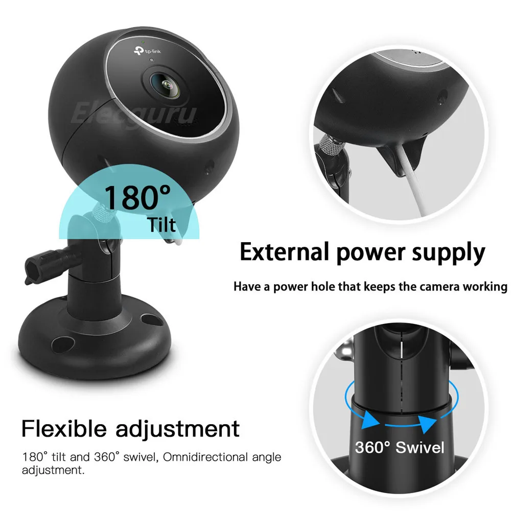Kasa KC200 Camera Case,Adjustable Wall Mount Holder+Protective Case+Screwdriver for Kasa Cam Outdoor by TP-Link- 1080P(KC200