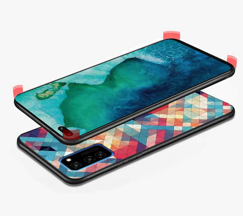 Чехол для huawei HONOR View 30 Honor V30 Pro, Мягкий ТПУ силиконовый Модный чехол для huawei Honor View 30 V30, задняя крышка для телефона