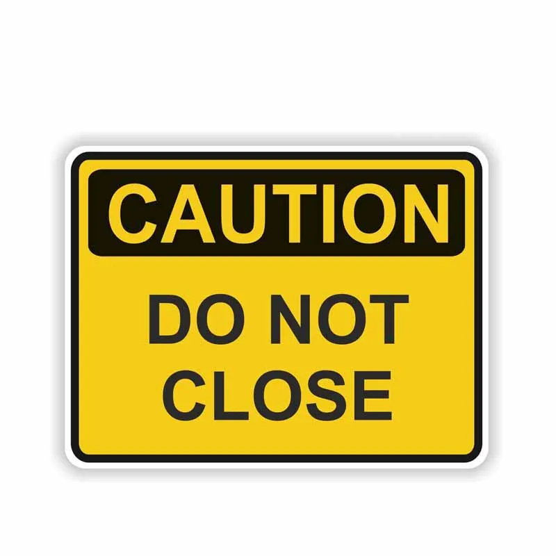 

Creative Car Stickers Do Not Close Caution Car Styling PVC 13CM*10CM Vinyl Motorcycl Accessories Decoration