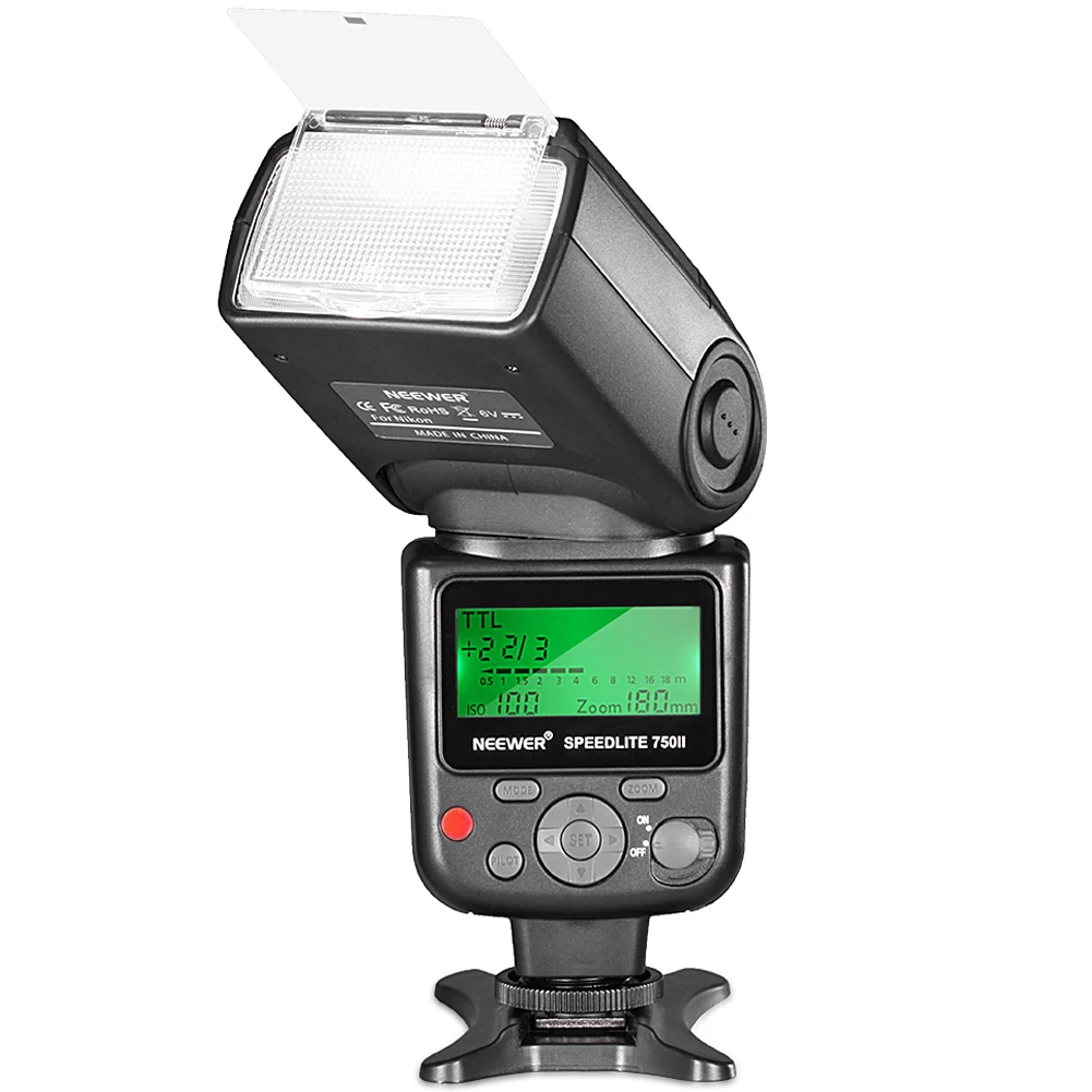Вспышка Neewer 750II TTL с ЖК-дисплеем для Nikon D7200 D7100 D7000 D5500 D5300 D3300 D3200 D3100 D3000 D700 D600 D500 |