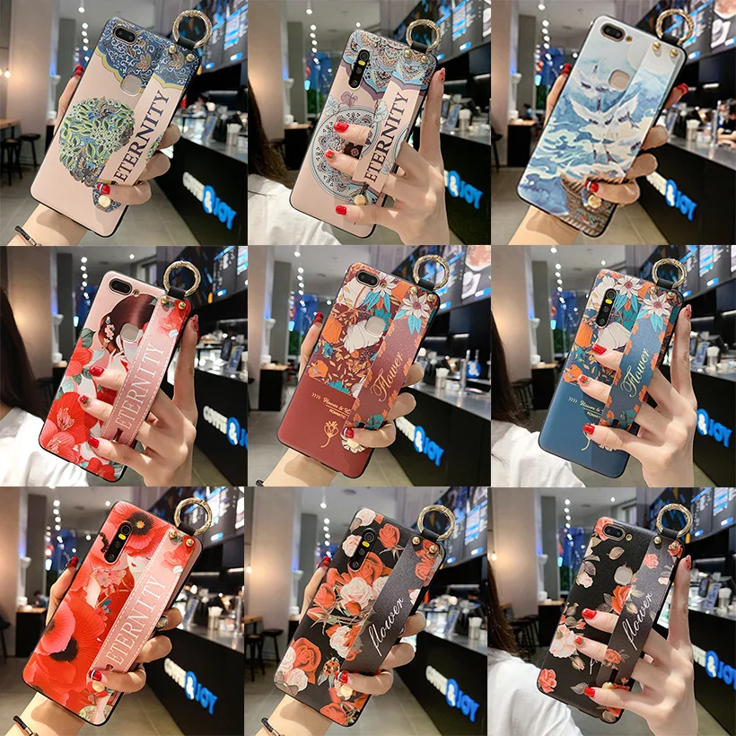 Чехол с ремешком на запястье для Samsung Galaxy A10 A20 A30 A40 A50 A60 A70 M20 Note 10 Pro 8 9 S8 S9 S10 Plus S10E Lite