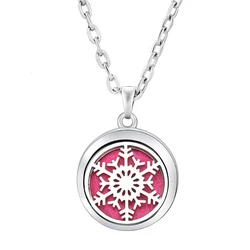 Elegant Stainless Steel Tree of Life Aromatherapy Necklace - Essential Oil Diffuser Pendant Jewelry Gift (1PCS)