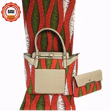 Модный дизайн 6 ярдов хлопок Африканский Анкара печать воск для шитья коллокации Сумочка Набор для высокого качества Вечерние