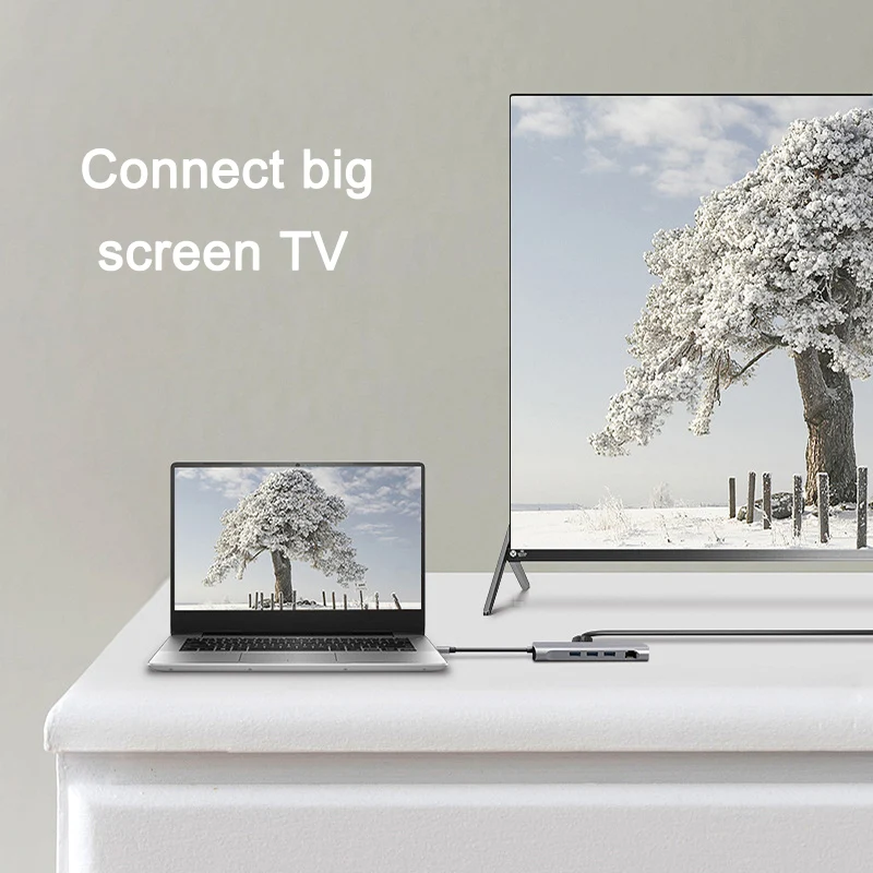 Набор контактов для тестирования 10 в 1 Тип C на HDMI VGA usb-концентратор, адаптер конвертер устройство для считывания с tf-карт для портативных ПК компьютер SGA998