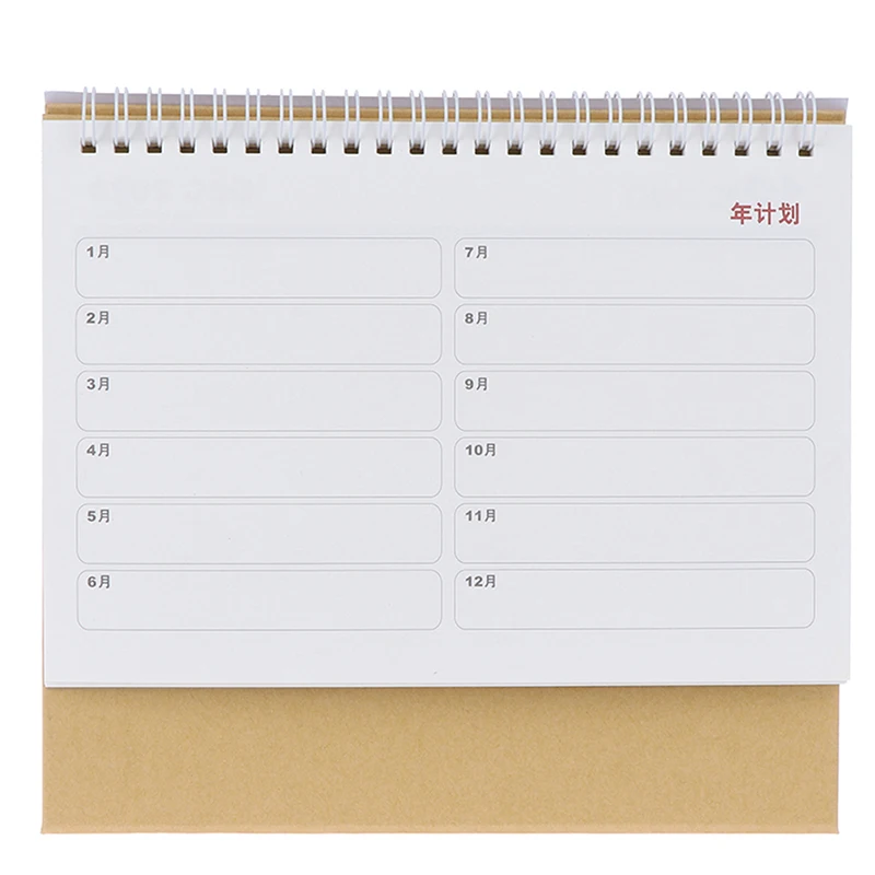 Планировщик на год, настольный календарь, Еженедельный планировщик, ежемесячный настольный календарь, офисные принадлежности