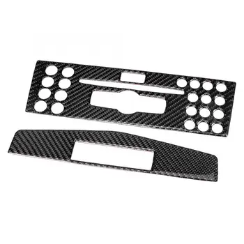

2Pcs Carbon Fiber Air Conditioner CD Panel Frame Left-Hand Driving Fit for Mercedes C-Class W204 2007 2008 2009 2010