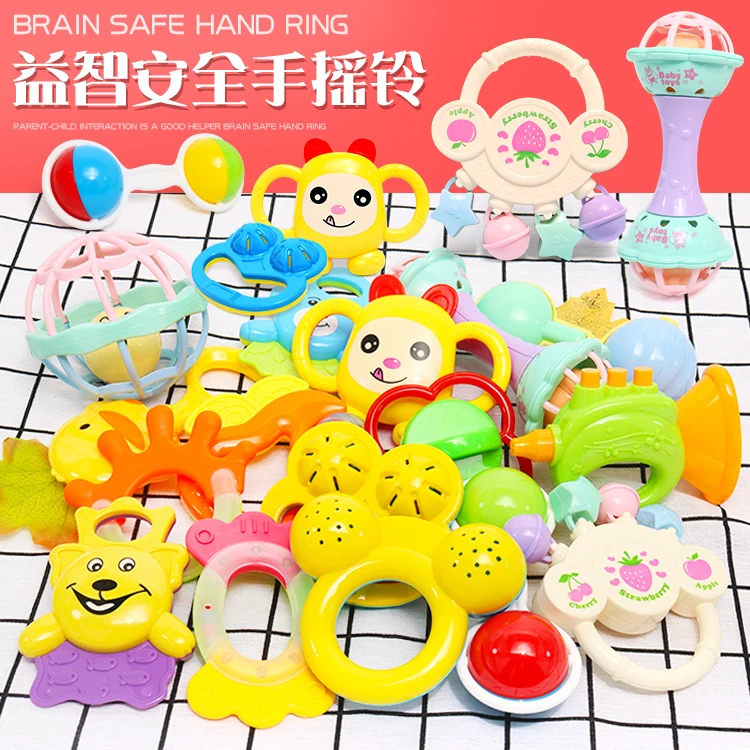 Baby Rattle Infant Plastic Hand Bell Baby Toys 0-12 Months Toys for Children Educational Toys Stroller Toy
