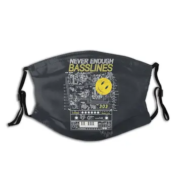 

303 808 Never Enough Basslines Reusable Mouth Face Mask with Filter Anti Haze Dustproof Mask Respirator Mouth Muffle