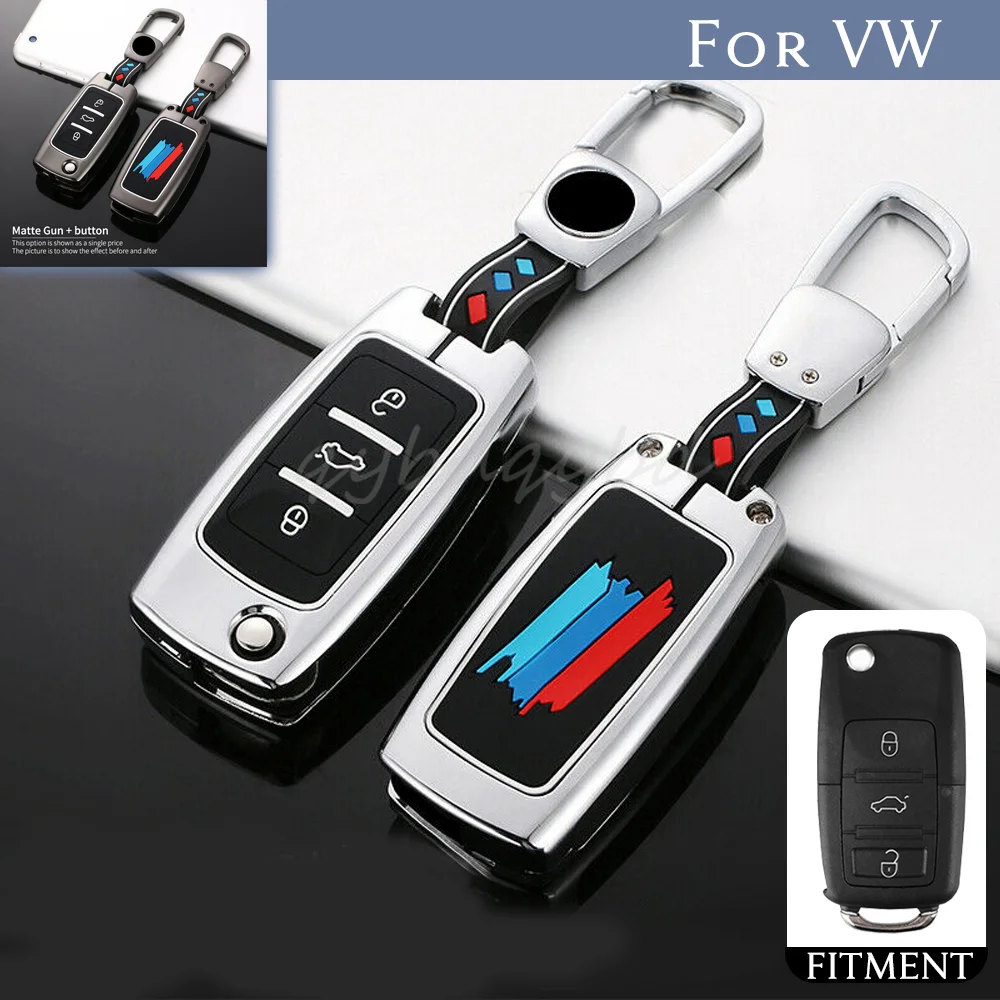 

Luminous Zinc Alloy Remote Start Car Key Cover Case Fob Auto Accessories For Volkswagen VW Golf 6 Polo Jetta Tiguan Scirocco